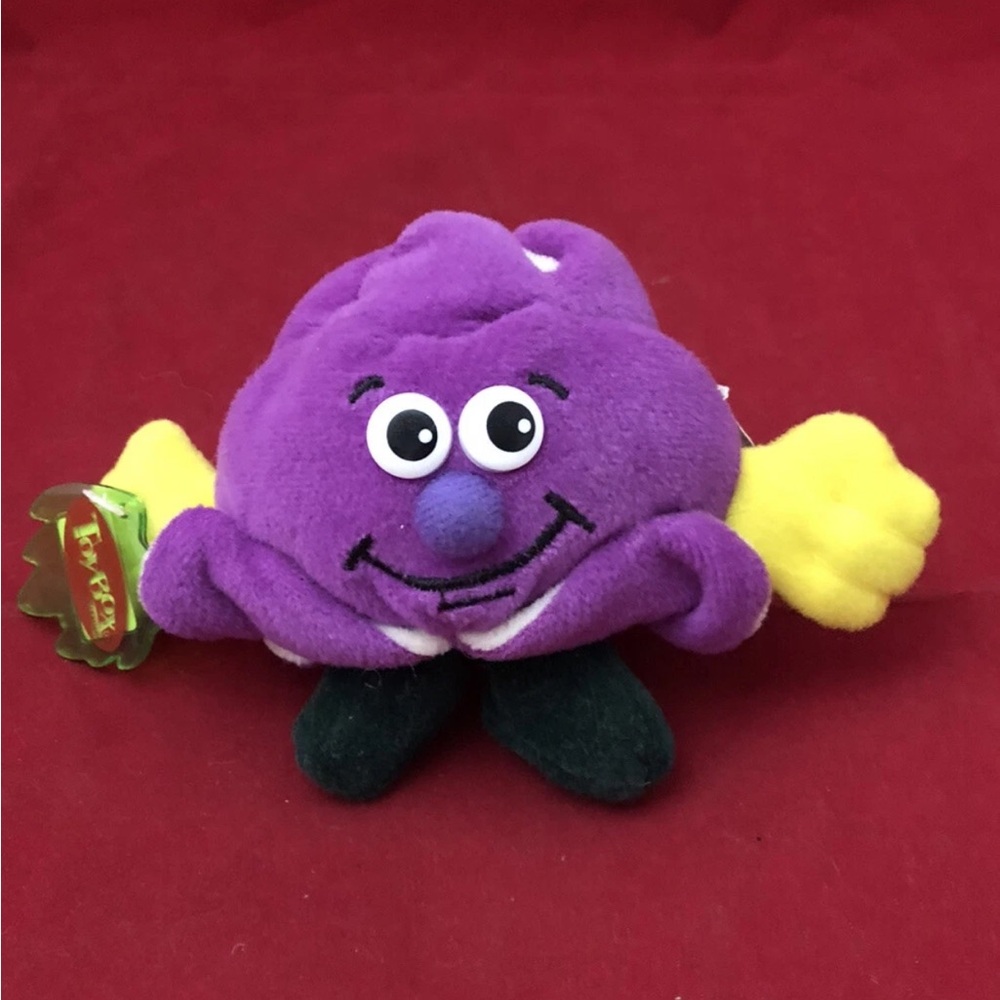 Vintage Toy Box Creations Veggie Seedies 1997 4" Cabby Cabbage Plush Stuffed Toy
